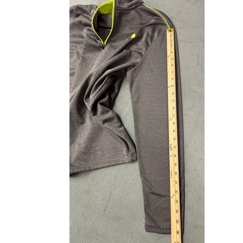 Batman DC Comics Youth Large Gray Neon Green 1/4 Zip Fleece Pullover Jacket L - Picture 9 of 12